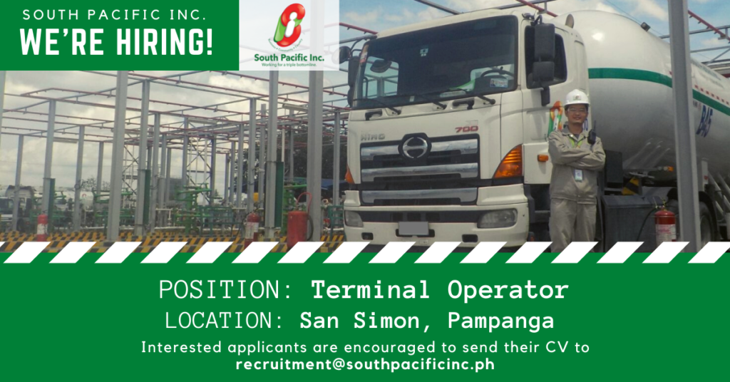 Terminal Operator(Registered Mechanical Engineer) South Pacific Inc.