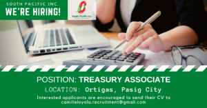 Treasury Associate